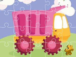 Cute Kids Trucks Jigsaw Puzzle Game - Kids Puzzle Game