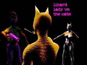 Lizard Lady vs the Cats Online Puzzle Game