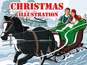 Christmas Illustration Puzzle Online Game - Jigsaw Puzzle Game